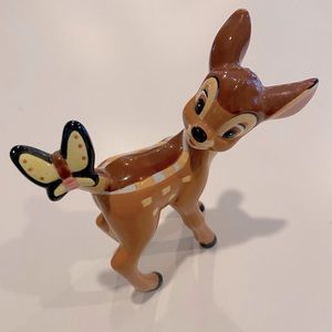 Ceramic Disney Bambi with Butterfly on Tail Figurine